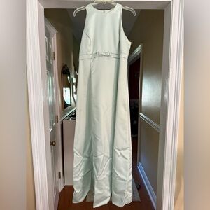 Scott McClintock Elegant Light Mint Green Sleeveless Dress - Size 10